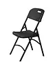 HENDI Opklapbare Buffetstoel | CATERING | Kunststof/Metaal | Zwart | In-/Outdoor | 540x440x840(h)mm 