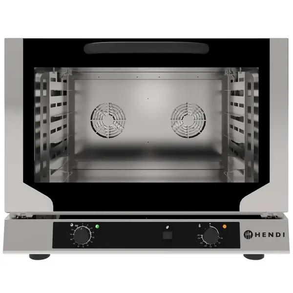 Heteluchtoven | 4 Niveaus (EN600x400) | Elektrisch | 100°C/260°C | 6.4kW (230V) | Bevochtiging (Handmatig) | 783x755x634(h)mm