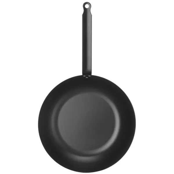 Wokpan | Carbonstaal | Div. Warmtebronnen | Platte Bodem | 530x304x105(h)mm