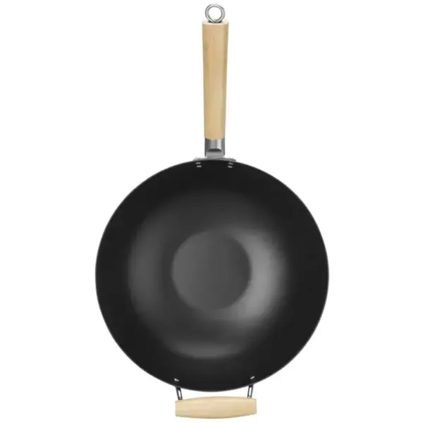 Wokpan | Carbonstaal | Div. Warmtebronnen | Platte Bodem | 565x324x160(h)mm