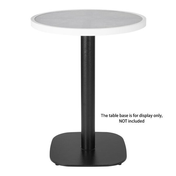 Tafelblad | Lichtgrijs | In-/Outdoor | Voorgeboord | Ø580x38(h)mm