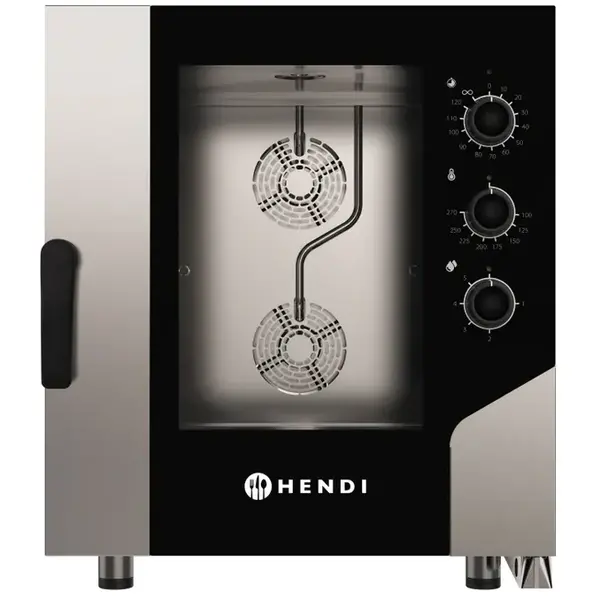 Hetelucht-/Stoomoven | CONTROL | 7 Niveaus (1/1 GN) | Elektrisch | 100°C/270°C | 10.4kW (400V) | Bevochtiging (Automatisch) | 730x855x850(h)mm