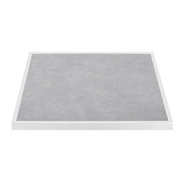 Tafelblad | Lichtgrijs | In-/Outdoor | Voorgeboord | 700x700x38(h)mm