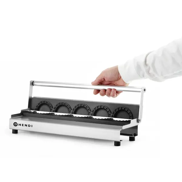 Dumplingmaker | RVS | 5x Ø80mm | Non-Stick Coating | 470x140x95(h)mm