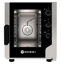 HENDI Hetelucht-/Stoomoven | CONTROL | 5 Niveaus (2/3 GN) | Elektrisch | 100°C/270°C | 3.2kW (230V) | Bevochtiging (Automatisch) | 550x754x662(h)mm 