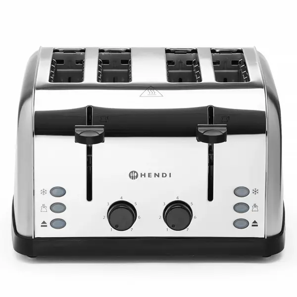 Broodrooster | RVS | 4 Sleuven | 1.5kW (230V) | 335x295x180(h)mm