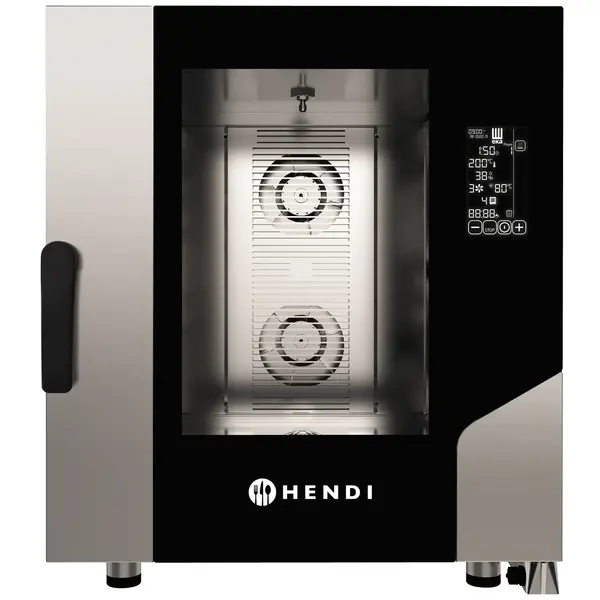 Hetelucht-/Stoomoven | CONTACT  | 7 Niveaus (1/1 GN) | Elektrisch | 30°C/270°C | 10.4kW (400V) | Bevochtiging (Automatisch) | Zelfreiniging | Touchscreen | 730x849x850(h)mm