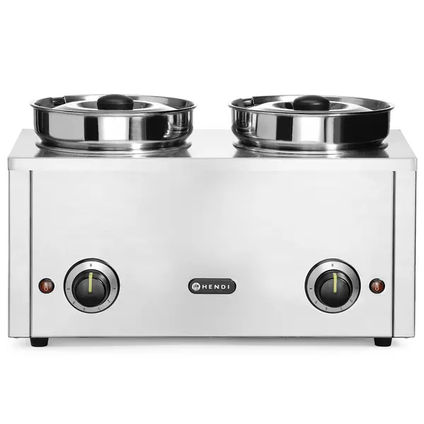 Hotpot Bain-Marie | THERMOSYSTEM | 2x 4L (Ø215mm) | 30°C/85°C | 0.4kW (230V) | 506x312x298(h)mm