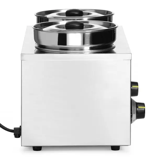 Hotpot Bain-Marie | THERMOSYSTEM | 2x 4L (Ø215mm) | 30°C/85°C | 0.4kW (230V) | 506x312x298(h)mm