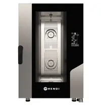 HENDI Hetelucht-/Stoomoven | CONTACT | 11 Niveaus (1/1 GN) | Elektrisch | 30°C/270°C | 15.4kW (400V) | Bevochtiging (Automatisch) | Zelfreiniging | Touchscreen | 730x849x1130(h)mm 