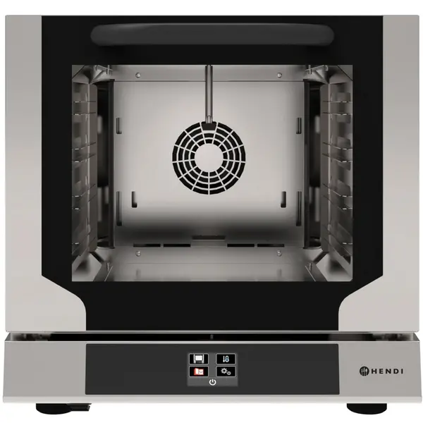 Heteluchtoven | COMPACT | 4 Niveaus (429x345) | Elektrisch | 100°C/260°C | 3.15kW (230V) | Bevochtiging (Automatisch) | Touchscreen | 590x709x589(h)mm