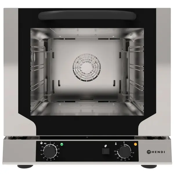 Heteluchtoven | COMPACT | 4 Niveaus (429x345) | Elektrisch | 100°C/260°C | 3.1kW (230V) | Bevochtiging (Handmatig) | 590x709x589(h)mm
