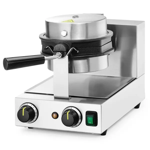 Wafelijzer | Enkel | Bubble Wafels (Ø170mm) | 50°C/220°C | 1.5kW (230V) | Draaibaar | 255x560x318(h)mm