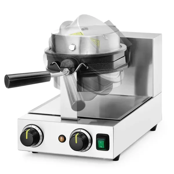 Wafelijzer | Enkel | Bubble Wafels (Ø170mm) | 50°C/220°C | 1.5kW (230V) | Draaibaar | 255x560x318(h)mm