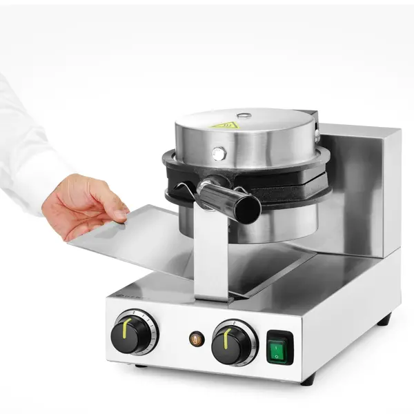 Wafelijzer | Enkel | Bubble Wafels (Ø170mm) | 50°C/220°C | 1.5kW (230V) | Draaibaar | 255x560x318(h)mm