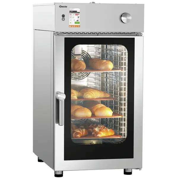 Combisteamer | SILVERSTEAM | Elektrisch | 10 Niveaus (1/1 GN) | 50°C/300°C | 13.8kW (400V) | Touchscreen | 552x880x1000(h)mm