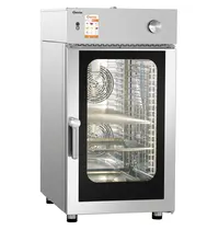 Bartscher Combisteamer | SILVERSTEAM | Elektrisch | 10 Niveaus (1/1 GN) | 50°C/300°C | 13.8kW (400V) | Touchscreen | 552x880x1000(h)mm