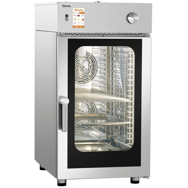 Combisteamer | SILVERSTEAM | Elektrisch | 10 Niveaus (1/1 GN) | 50°C/300°C | 13.8kW (400V) | Touchscreen | 552x880x1000(h)mm