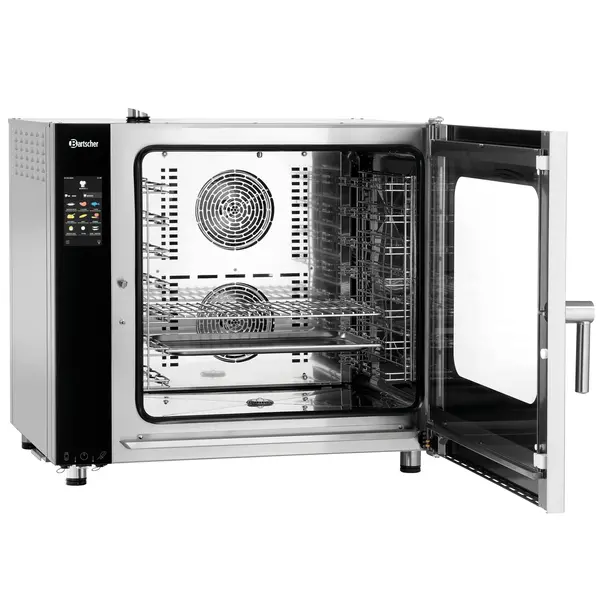 Combisteamer | SILVERSTEAM2 | Elektrisch | 7 Niveaus (1/1 GN) | 50°C/300°C | 9.6kW (400V) | Zelfreiniging | Touchscreen | 905x845x855(h)mm