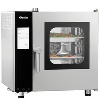 Bartscher Combisteamer | SILVERSTEAM2 | Elektrisch | 5 Niveaus (2/3 GN) | 50°C/300°C | 4.8kW (400V) | Zelfreiniging | Touchscreen | 635x775x680(h)mm