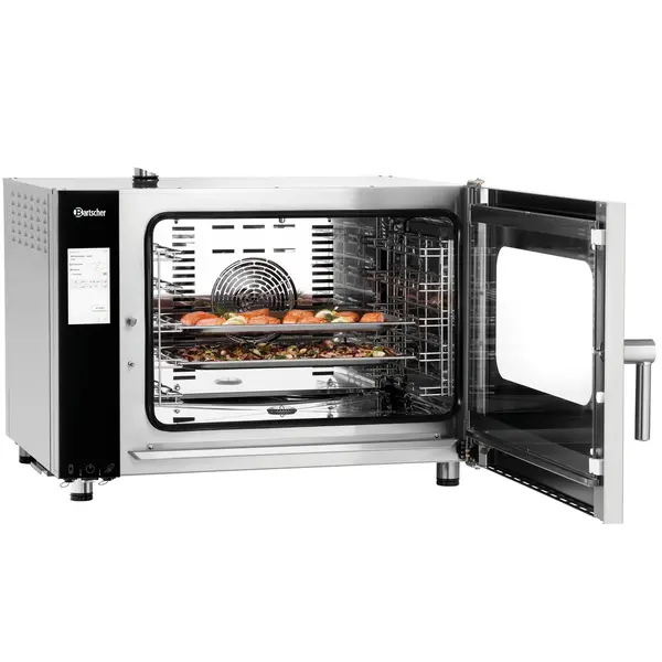 Combisteamer | SILVERSTEAM2 | Elektrisch | 5 Niveaus (1/1 GN) | 50°C/300°C | 7.7kW (400V) | Zelfreiniging | Touchscreen | 905x840x680(h)mm