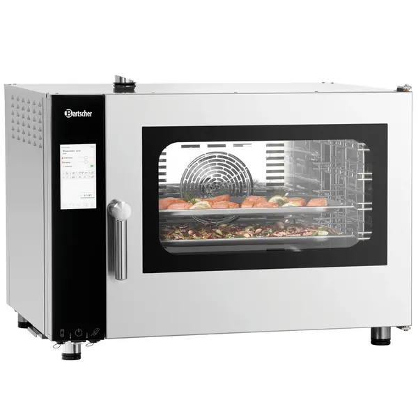 Combisteamer | SILVERSTEAM2 | Elektrisch | 5 Niveaus (1/1 GN) | 50°C/300°C | 7.7kW (400V) | Zelfreiniging | Touchscreen | 905x840x680(h)mm