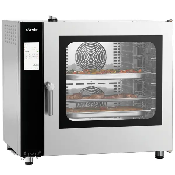 Combisteamer | SILVERSTEAM2 | Elektrisch | 7 Niveaus (1/1 GN) | 50°C/300°C | 12.6kW (400V) | Zelfreiniging | Touchscreen | 905x840x860(h)mm