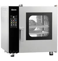 Bartscher Combisteamer | SILVERSTEAM2 | Elektrisch | 5 Niveaus (2/3 GN) | 50°C/300°C | 3.3kW (230V) | Touchscreen | 635x775x680(h)mm 