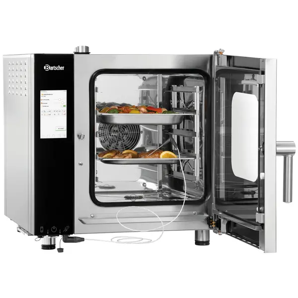 Combisteamer | SILVERSTEAM2 | Elektrisch | 5 Niveaus (2/3 GN) | 50°C/300°C | 3.3kW (230V) | Touchscreen | 635x775x680(h)mm