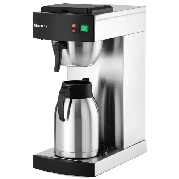 Koffiezetapparaat | DRIP | RVS/Zwart | Enkel | 2L | Warmhoudplaat | 1.4kW (230V) | 215x410x520(h)mm