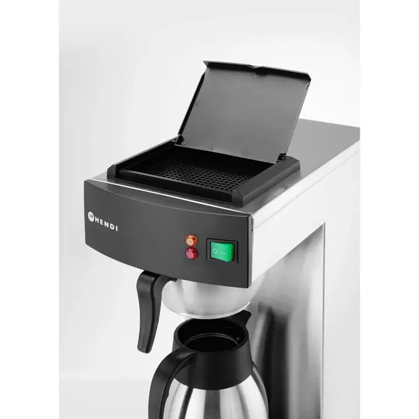 Koffiezetapparaat | DRIP | RVS/Zwart | Enkel | 2L | Warmhoudplaat | 1.4kW (230V) | 215x410x520(h)mm