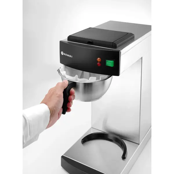 Koffiezetapparaat | DRIP | RVS/Zwart | Enkel | 2L | Warmhoudplaat | 1.4kW (230V) | 215x410x520(h)mm