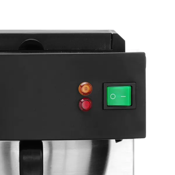 Koffiezetapparaat | DRIP | RVS/Zwart | Enkel | 2L | Warmhoudplaat | 1.4kW (230V) | 215x410x520(h)mm