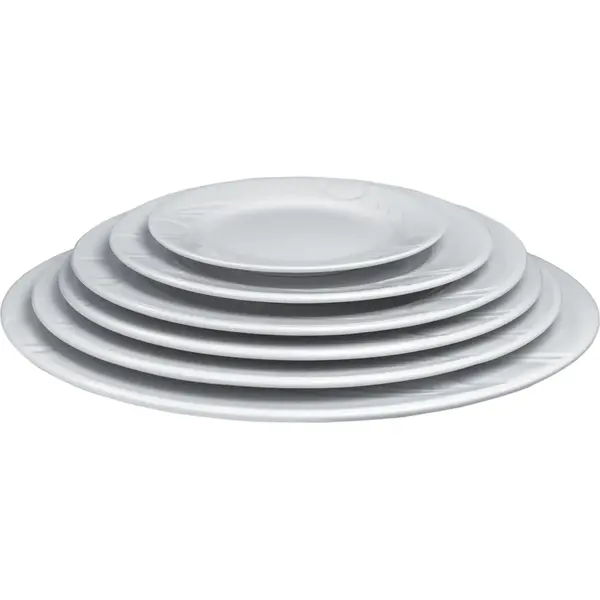 Borden | KARIZMA | Porselein | Wit | 6 Stuks | Ø320mm