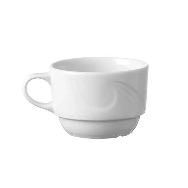 Koffiekopjes | KARIZMA | Porselein | Wit | 17cl | 12 Stuks | Ø80mm
