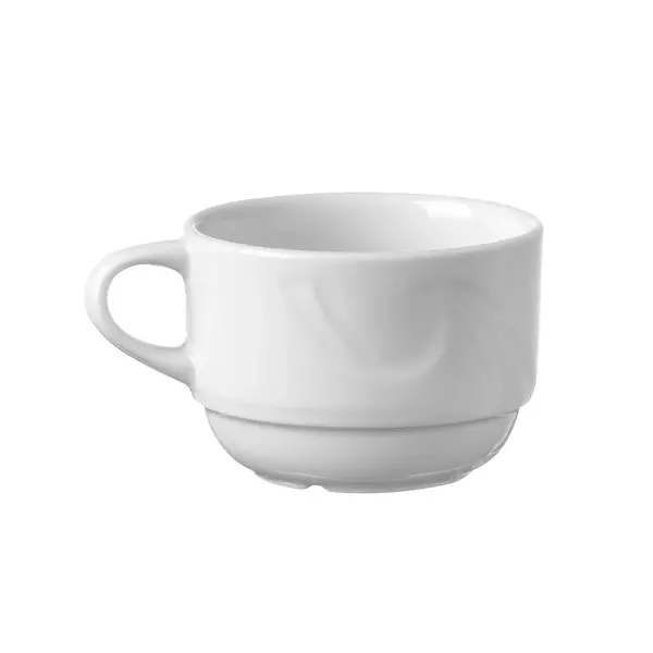 Espressokopjes | KARIZMA | Porselein | Wit | 9cl | 12 Stuks | Ø64mm