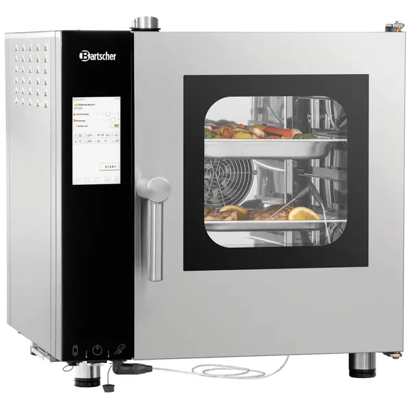 Combisteamer | SILVERSTEAM2 | Elektrisch | 5 Niveaus (2/3 GN) | 50°C/300°C | 4.8kW (400V) | Touchscreen | 635x775x680(h)mm