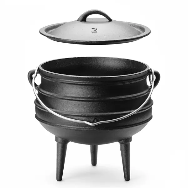 Dutch Oven | Gietijzer | 6L | Open Vuur | Incl. Deksel | Ø245x280(h)mm