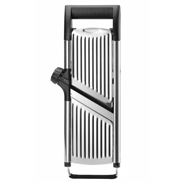 Mandoline | RVS/Kunststof | Schijfjes (1-9mm), Juliënne (4.5/9mm) | 418x135x135(h)mm