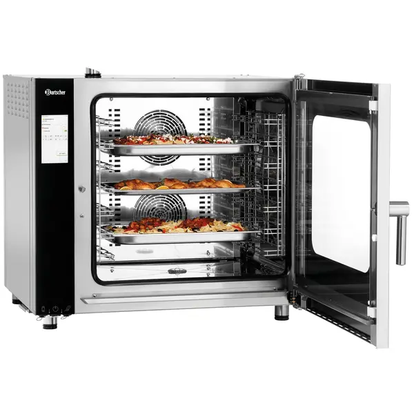 Combisteamer | SILVERSTEAM2 | Elektrisch | 7 Niveaus (1/1 GN) | 50°C/300°C | 12.6kW (400V) | Touchscreen | 905x840x860(h)mm
