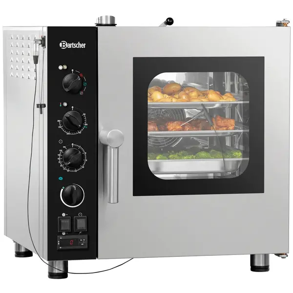 Combisteamer | SILVERSTEAM2 | Elektrisch | 5 Niveaus (2/3 GN) | 50°C/280°C | 3.3kW (230V) | 630x730x670(h)mm