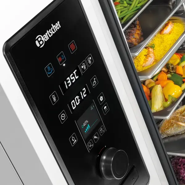 Combisteamer | GIGASTEAM | Elektrisch | 20 Niveaus (1/1 GN) | 20°C/300°C | 38.4kW (400V) | Zelfreiniging | 935x1030x1870(h)mm