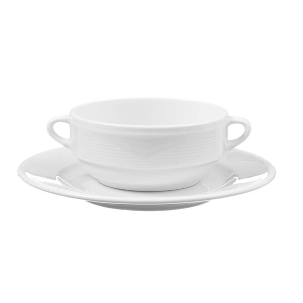 Schotels | SATURN | Porselein | Wit | 12 Stuks | Ø190mm
