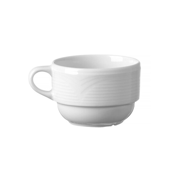 Cappuccinokopjes | SATURN | Porselein | Wit | 23cl | 12 Stuks | Ø87mm