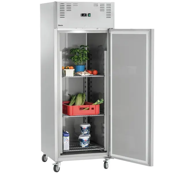 Koelkast | 650L (2/1 GN) | RVS | 0°C/+8°C | Geforceerd | Wielen (Geremd) | 740x835x2050(h)mm