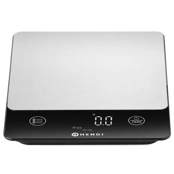 Keukenweegschaal | RVS/Kunststof | Max. 10kg | 1g Nauwkeurig | Draadloos (Oplaadbaar) | Touchbediening | 160x210x19(h)mm