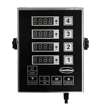 CombiSteel Digitale Keukentimer | DKT | RVS | 4 Timers | 130x170x36(h)mm