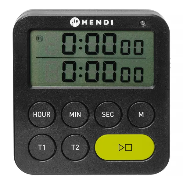 Kookwekker | Digitaal | ≤100 min. | Dubbele Timer | Stopwatchfunctie | 3 Alarmvolumes | 82x88x20(h)mm