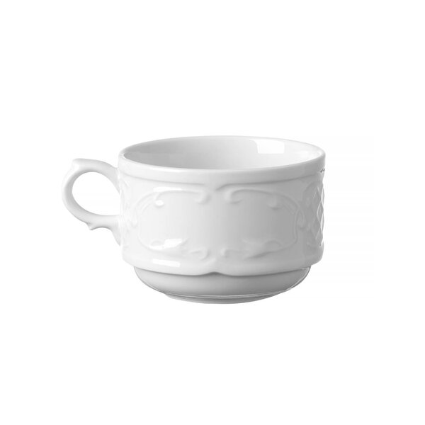 Koffiekopjes | FLORA | Porselein | Wit | 18cl | 12 Stuks | Ø82mm