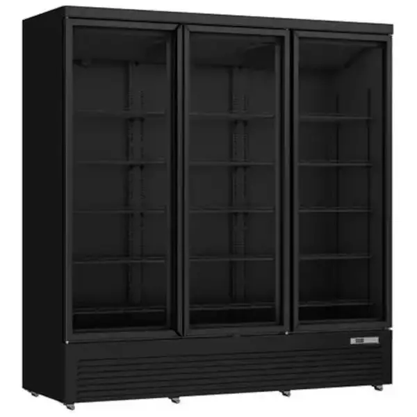 Koelkast | 1530L | Zwart | 0°C/+10°C | Geforceerd | Draaideuren | Wielen | 1880x710x1997(h)mm